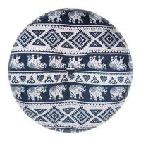 ราคา เทลแดน เบาะรองนั่งทรงกลมลายช้าง 18 นิ้ว สีดำ (2000008277358)