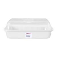 ราคา เบสิโค ที่คว่ำจานมีฝาปิด รุ่น K-439 สีขาว (8851094046670)