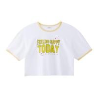 ราคา เบสิโค x สไมลีย์ เสื้อครอปแขนสั้นพิมพ์ลาย สำหรับผู้หญ (2000008556798)