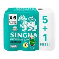 ราคา สิงห์ เลมอนครีมโซดา 330 มล. แพ็ค 5+1 (8850999026978)