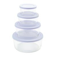 ราคา เบสิโค กล่องแก้วใส่อาหารทรงกลม รุ่น 3CSL4-2EL x 4 ใบ (6974310340221)