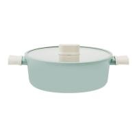 ล็อกแอนด์ล็อก หม้อสองหูพร้อมฝา รุ่น CSU1242MIT 24 ซม. สีมินต์