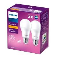 ราคา ฟิลิปส์ หลอดไฟ LED 14.5W รุ่น MyCare LED bulb แพ็ค 2 แสงเหลือง (8720169347731)