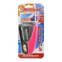 ราคา ตราม้า เครื่องเย็บกระดาษ รุ่น H-545 + ลวดเย็บเบอร์ 35-1M สีชมพ (8858729266595)