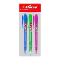 ราคา ตราม้า ปากกาลูกลื่น 0.7 มม. รุ่น H-904 สีน้ำเงิน แพ็ค 3 (8851553145463)