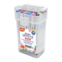 เอสพีอาร์ มาร์กเกอร์ 2 หัว 24 สี รุ่น DK024