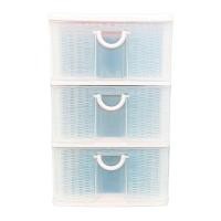 ราคา นิวลุค ตู้ลิ้นชัก 3 ชั้น A4 รุ่น A-105-7 ลายหวาย สีชมพู-ใส (8853561003513)