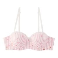 เบสิโค เสื้อชั้นในทรง 1/2 คัพ รุ่น FSMN26Q1LN007 สีชมพู-ขาว ขนาด 32B