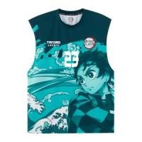 ดาบพิฆาตอสูร เสื้อยืดแขนกุดชาย รุ่น FFDM26Q1MA001 สีเขียว ขนาด
