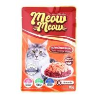 ราคา เหมียว เหมียว อาหารแมว รสปลาทูน่าหน้าปลาแซลมอน 85 ก. (8859160402306)