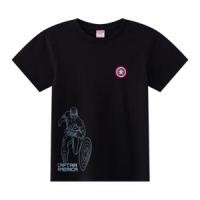 มาร์เวล x เบสิโค เสื้อยืด สำหรับเด็กชาย รุ่น BMTN2601LB007 สีดำ