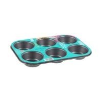 เบเกอร์ส ซีเคร็ต ถาดอบมัฟฟิน 6 หลุม รุ่น BS10212 สีเทาเข้ม