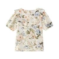 เบสิโค เสื้อแขนสั้นผู้หญิง สีขาว ไซส์ M