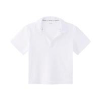 เบสิโค เสื้อโปโลครอปผู้หญิง สีขาว ไซส์ L