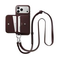 ราคา Case iPhone 17 Pro Max MAGEASY Pouch M Wallet Phone Case with Lanyard Burgundy/Burgundy (A0177845)
