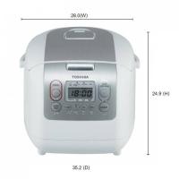 ราคา TOSHIBA หม้อหุงข้าว (1.8 ลิตร) รุ่น RC-18NMF(WT/HA)A สีขาว