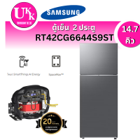 ราคา SAMSUNG ตู้เย็น 2 ประตู รุ่น RT42CG6644S9ST สีเงิน (14.7 คิว)