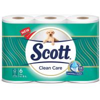 ราคา สก๊อตต์คลีนแคร์กระดาษชำระหนา 3ชั้น แพค 6ม้วน Scott Clean Care Toilet Tissue 3 Ply Pack 6roll (8888336024172)