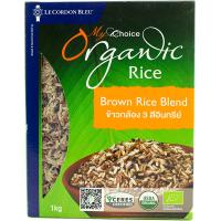 ราคา มายช้อยส์ข้าวกล้อง 3 สีอินทรีย์ 1กก. My Choice Organic Brown Rice Blend 1kg. (8853474049264)
