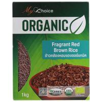 ราคา มายช้อยส์ข้าวกล้องหอมแดงอินทรีย์ 1กก. My Choice Organic Fragrant Red Brown Rice 1kg. (8853474049240)