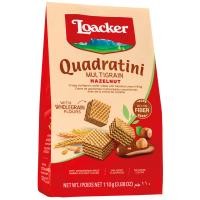 ราคา ล็อคเกอร์ควอดราตินีเวเฟอร์มัลติเกรนสอดไส้ครีมเฮเซนัท 110กรัม Loacker Quadratini Multigrain Hazel 110g. (8000380206285)