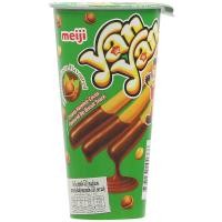 ราคา เมจิยันยันขนมปังแท่งอบกรอบกับครีมดิปรสฮเซลนัทโกโก้ 44กรัม Meiji Yan Yan Hazelnut Cocoa Dip Biscuit Snack 44g. (8888077101378)