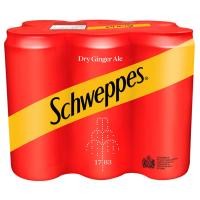ราคา ชเวปส์ดรายจิงเจอร์เอล 330ซีซี แพค 6 Schweppes Sparkling Dry Ginger Ale 330cc Pack 6 (8851959632666)