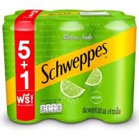 ราคา ชเวปส์มะนาวโซดา 330มล. แพค 6 Schweppes Lime Soda 330ml. Pack 6 (8851959632673)