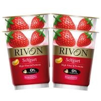 ราคา ริวองซอยโยเกิร์ตรสสตรอเบอร์รี่ 130กรัม แพค4 Rivon Soy Yogurt Strawberry Flavour 130g. Pack4 (8852512701522)