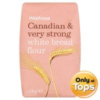 ราคา เวทโทรสแคนนาเดียลแป้งสาลีสำหรับทำขนมปัง 1.5กก. Waitrose Canadian & Very Strong White Bread Flour 1.5kg. (5000169080924)