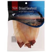 ราคา ท็อปส์ปลาหมึกแขวนลอกหนังแห้ง 70กรัม Tops Dried Skinless Squid 70g. (8853474062362)