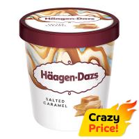 ราคา ฮาเก้นดาสไอศกรีมรสซอลท์เท็ดคาราเมล 392กรัม Haagen Dazs Ice Cream Salted Caramel 392g. (3415581114188)