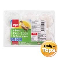 ราคา ท็อปส์ไข่เป็ดสดเบอร์3 แพค 6ฟอง Tops Fresh Duck Eggs No.3 Pack 6pcs. (8853474015245)