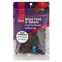 ราคา ท็อปส์พริกไทยดำเม็ด 50กรัม Tops Black Peppercorns 50g. (8853474025909)
