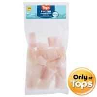 ราคา ท็อปส์เนื้อปลาแพนกาเซียสติดเนื้อท้องหั่นชิ้นแช่แข็ง 500กรัม Tops Frozen Pangasius Dory Strip Cut 500g. (8853474065257)