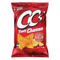 ราคา ซีซีแผ่นข้าวโพดทอดกรอบเทสตี้ชีส 175กรัม CC Tasty Cheese Corn Chips 175g. (9310988012348)