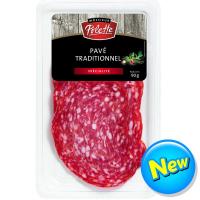 ราคา มอสเซียสโพลเลทเตเพฟเทรดิชั่นเนลซาลามีแบบแผ่น 90กรัม Mossieur Polette Pave Traditionnel 90g. (3375887102190)