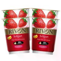 ราคา ริวองซอยโยเกิร์ตรสสตรอเบอร์รี่ 130กรัม แพค4 Rivon Soy Yogurt Strawberry Flavour 130g. Pack4 (8852512701522)