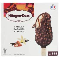 ราคา ฮาเก้นดาสไอศกรีมเคลือบช็อกโกแลตอัลมอนด์รสวานิลลาคาราเมลอัลมอนด์ 69กรัม แพค3กล่อง Haagen Dazs Vanilla Caramel Almond 69g. Pack 3pcs (3415587503184)