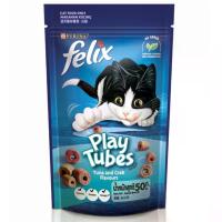 ราคา เฟลิกซ์ปาร์ตี้มิกซ์เพลย์ทูปรสปลาทูน่าและปู 50กรัม Felix Party Mix Cat Treats Play Tubes Tuna And Crab 50g. (8850125099425)