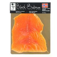 ราคา แบล็คแซลมอนปลาแซลมอนนอร์เวย์รมควัน 100กรัม Blacksalmon Smoked Norway Salmon 100g. (8859166400023)