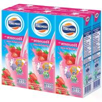 ราคา โฟร์โมสต์นมยูเอชทีกลิ่นสตรอเบอร์รี่ 225มล. แพค 6 Foremost UHT Milk Strawberry Flavoured 225ml. Pack 6 (8850188900157)