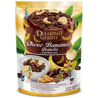 ราคา ไดมอนด์เกรนส์กราโนล่ารสช็อกโกแลตบานาน่า 500กรัม Diamondgrains Choco Banana Granola 500g. (8859114900698)