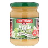 ราคา ทรีทรีส์แอปเปิ้ลซอสสำหรับราดอาหาร 250กรัม Three Threes Apple Sauce 250g. (9310480333378)