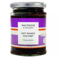 ราคา เวทโทรสชัทนีมะม่วงฮอทแอนด์สไปซี 350กรัม Waitrose Hot & Spicy Mango Chutney 350g. (5000169049846)