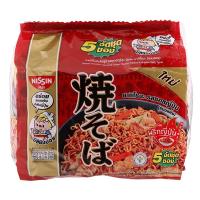 ราคา นิสชินบะหมี่กึ่งสำเร็จรูปยากิโซบะรสซอสญี่ปุ่น 60กรัม แพค 5 Nissin Instant Noodles Yakisoba Japanese Sauce Flavour 60g. Pack 5 (8852528003719)