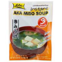 ราคา โลโบซุปเต้าเจี้ยวแดงกึ่งสำเร็จรูป 30กรัม Lobo Instant Aka Miso Soup 30g. (8850030005122)