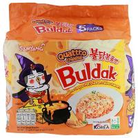 ราคา ซัมยังบูลดักราเมงแห้งเผ็ดรสชีส 145กรัม แพค 5 Samyang Buldak Quattro Cheese Ramen 145g. Pack 5 (8801073143463)