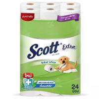 ราคา สก็อตต์เอ็กซ์ตร้าบิ๊กโรลกระดาษชำระ 24ม้วน Scott Extra Toilet Tissue Big Roll 24rolls (8850039100248)