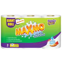 ราคา แม๊กซ์โม่ไจแอนท์กระดาษอเนกประสงค์แพค 3ม้วน Maxmo Giant Kitchen Towel Pack 3rolls (8850046339709)